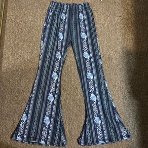 Boho bell bottom flare pants